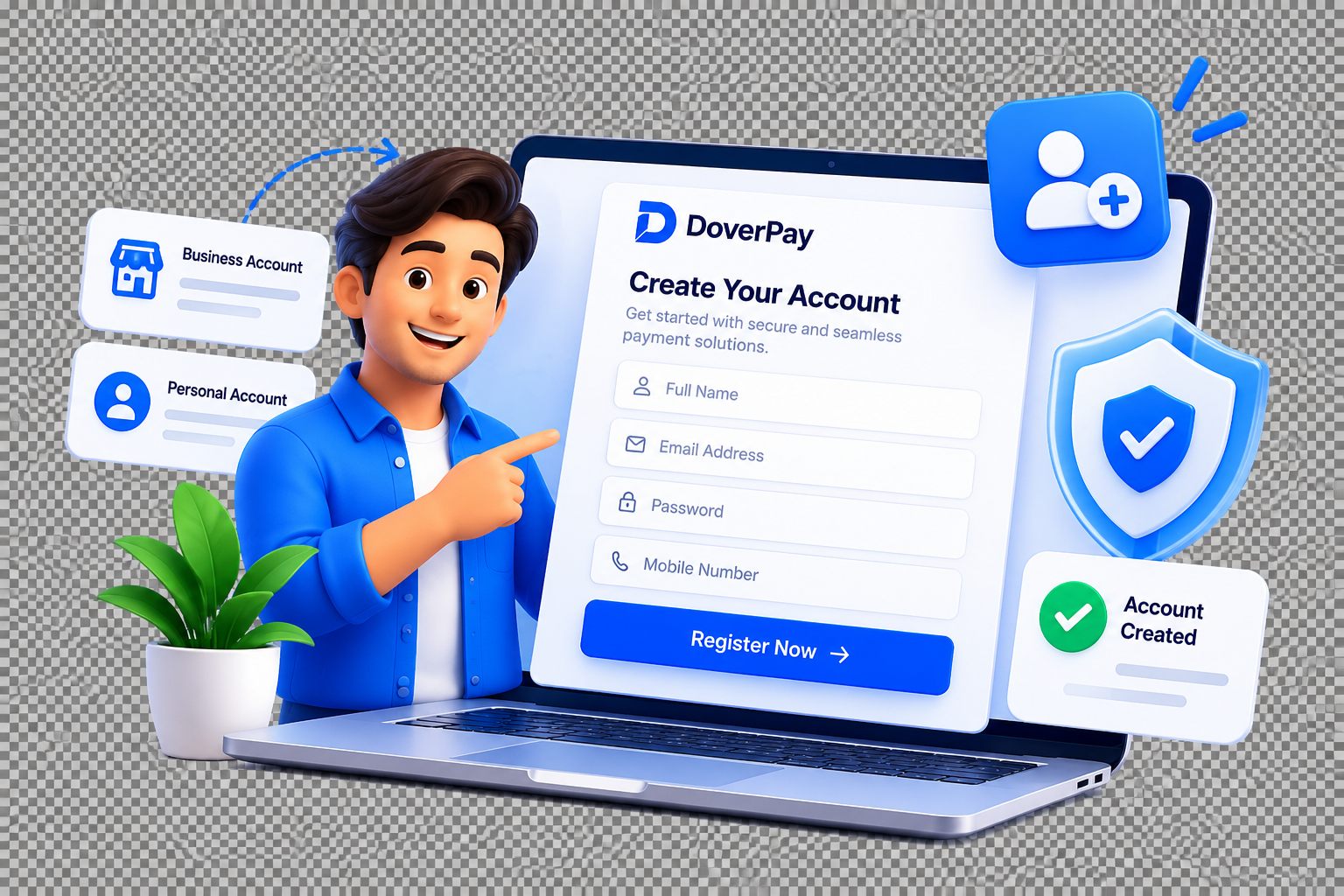 Create DoverPay Account